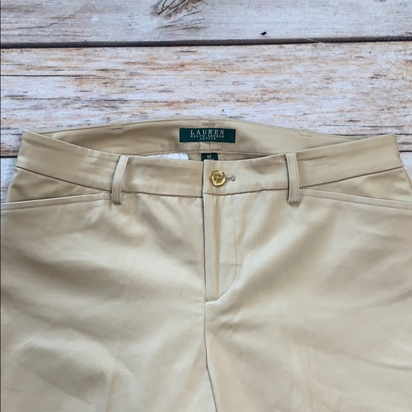 LAUREN RALPH LAUREN....ladies sateen khakis - Picture 5 of 8